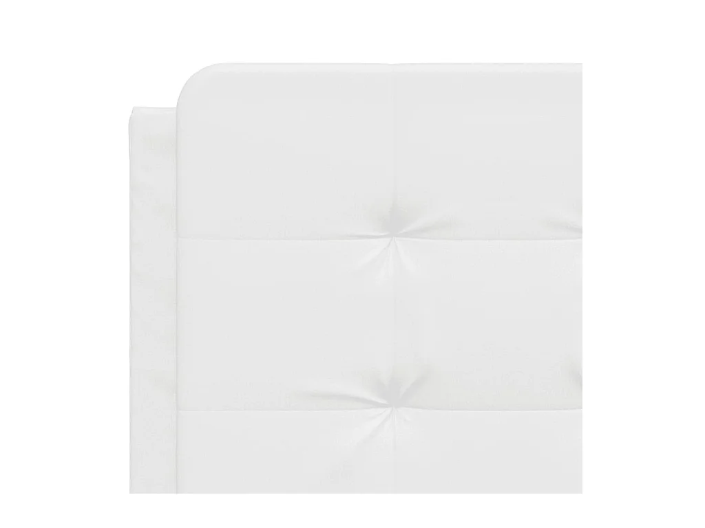 Cojín cabecero blanco 140 cm piel sintética