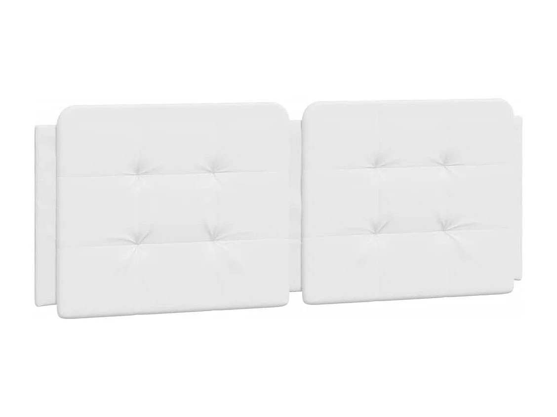 Cuscino testiera bianco 140 cm in similpelle