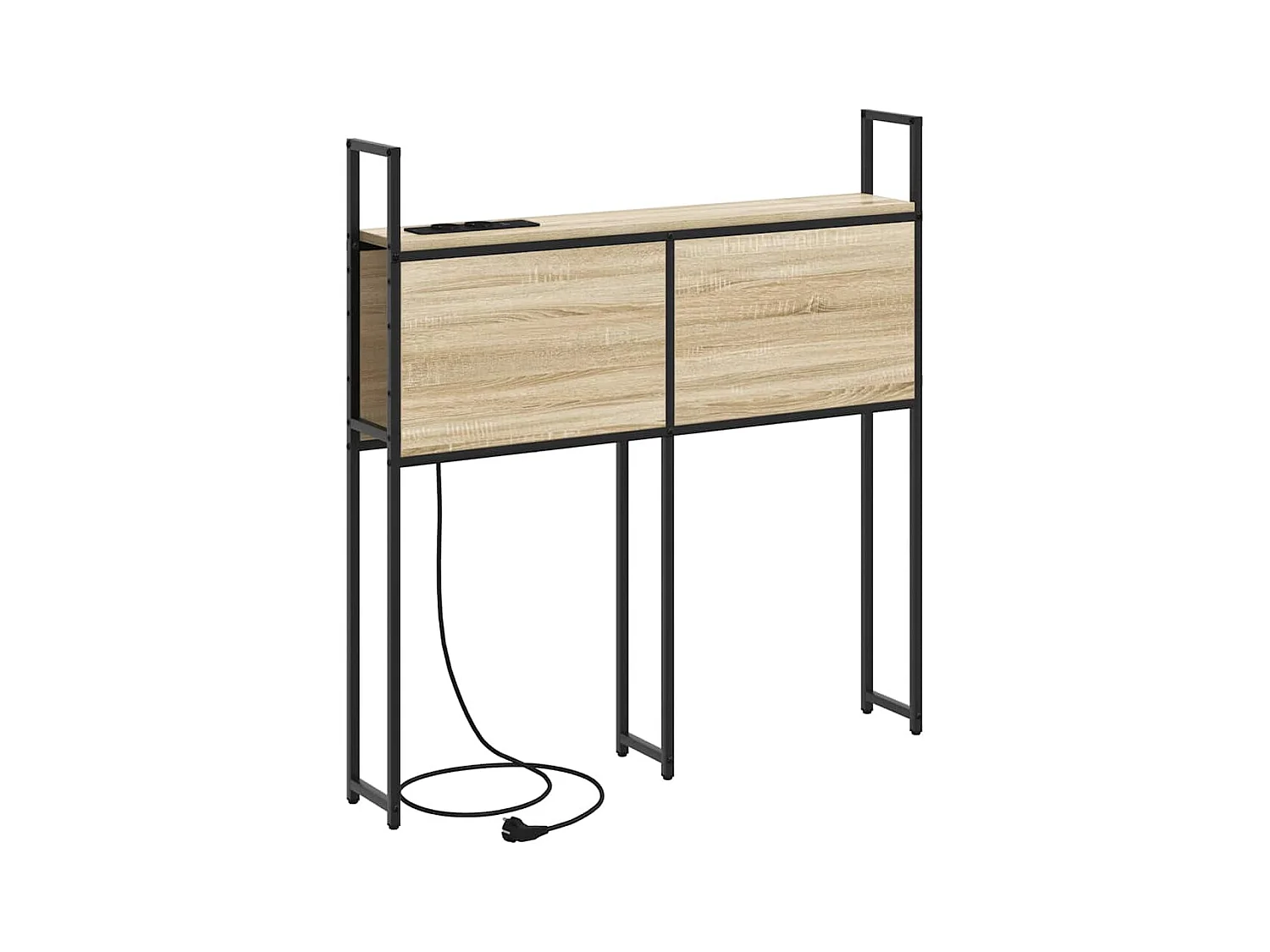 Sonoma Oak opberghoofdeinde met oplaadstation