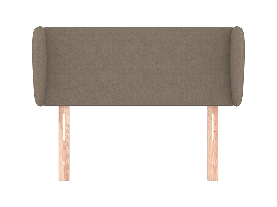 Hoofdbord met vleugels Taupe 103x23x78/88 cm Stof