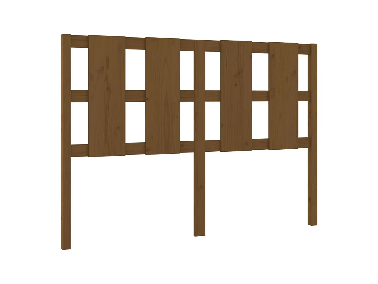 Tête de lit Marron miel 145,5x4x100 cm Bois massif de pin