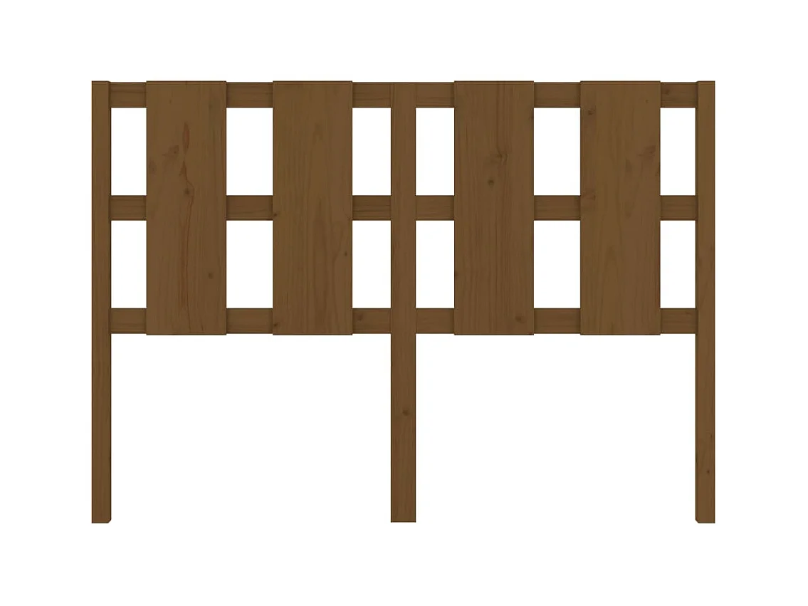 Tête de lit Marron miel 145,5x4x100 cm Bois massif de pin