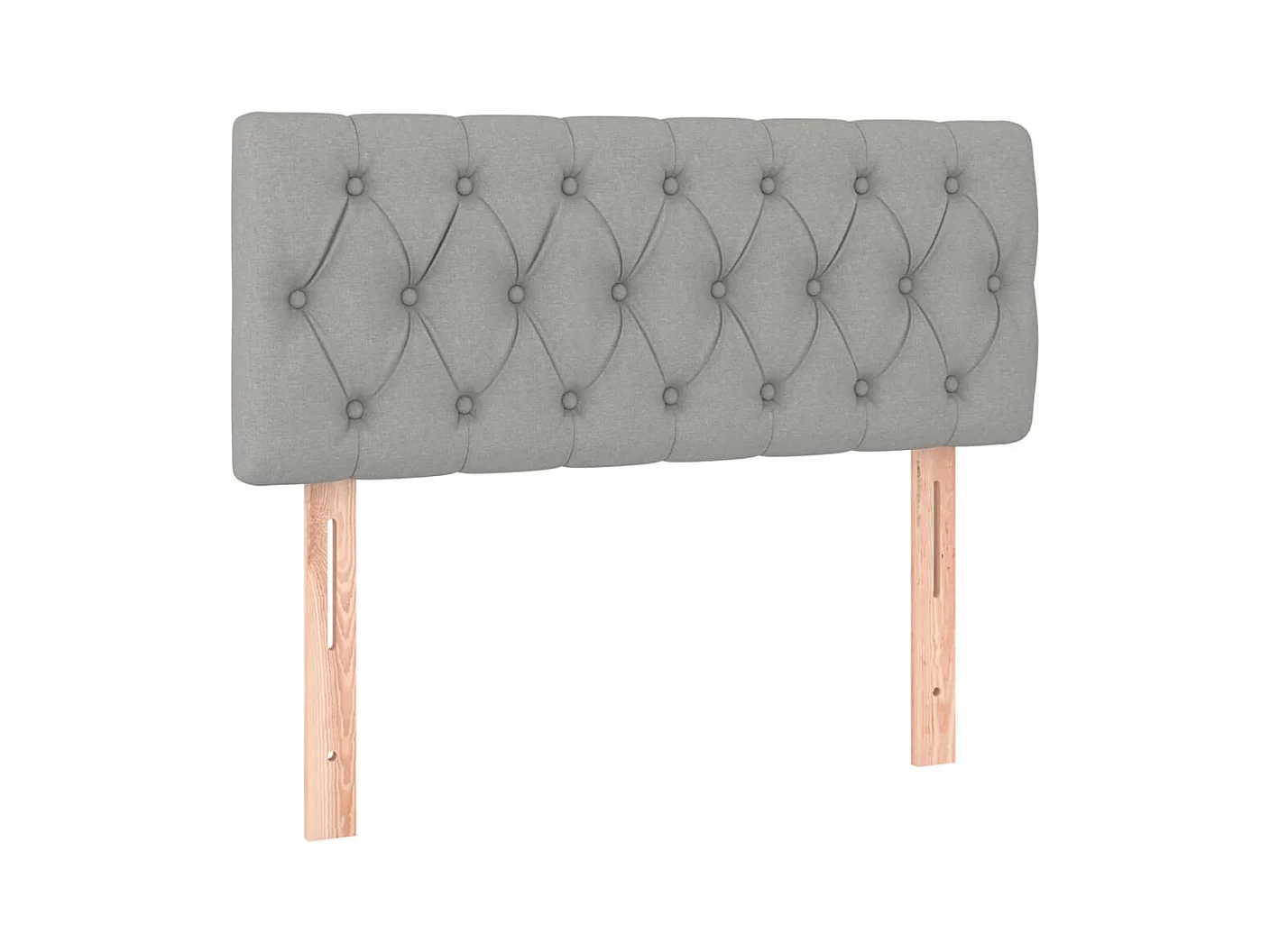 LED hoofdbord Lichtgrijs 90x7x78/88 cm Stof