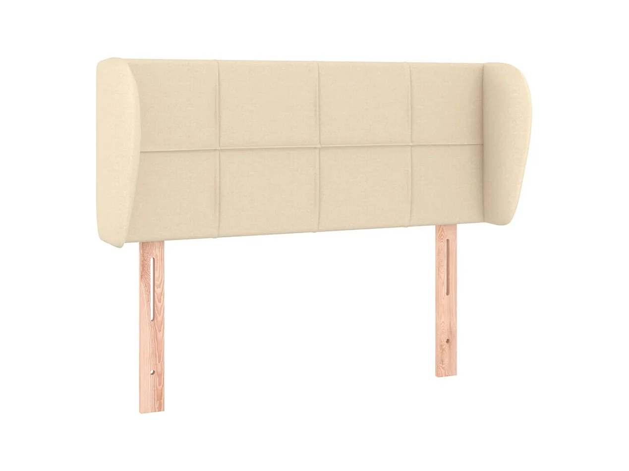 Cabecero con alas Crema 93x23x78/88 cm Tela