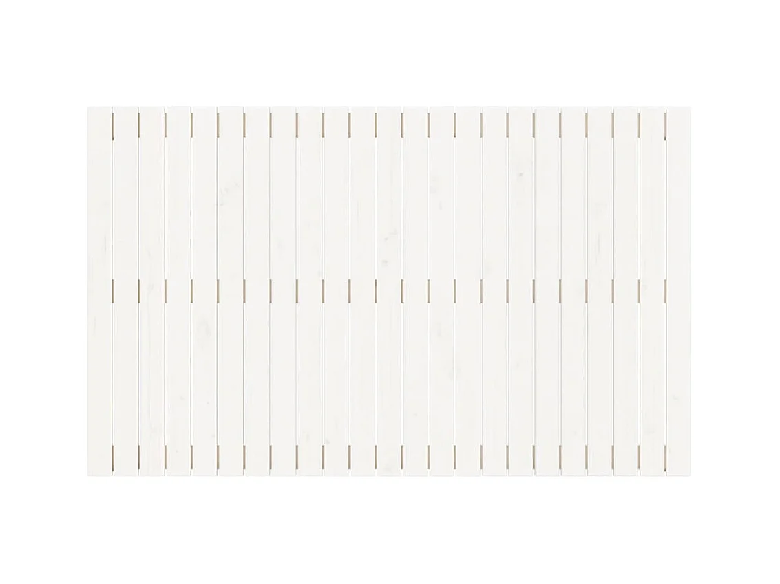 Tête de lit murale Blanc 147x3x90 cm Bois massif de pin