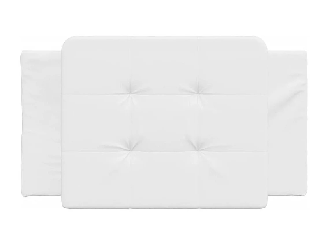 Cuscino testiera bianco 80 cm in similpelle