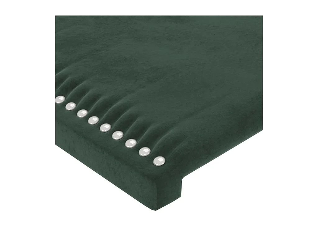 LED Hoofdbord Donkergroen 100x5x118/128 cm Fluweel