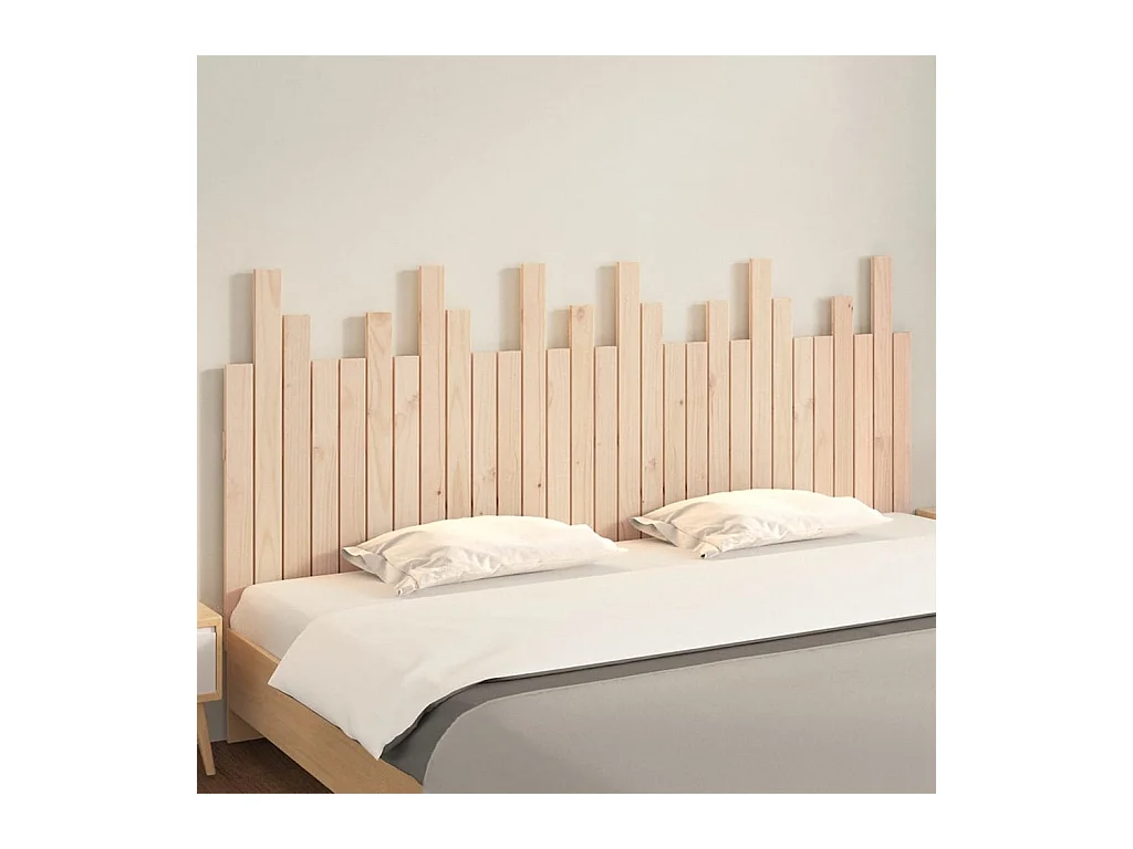 Cabecero de pared 185x3x80 cm Madera maciza de pino