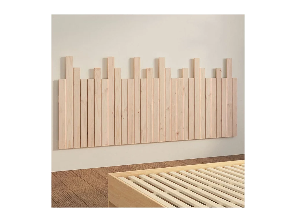Cabecero de pared 185x3x80 cm Madera maciza de pino