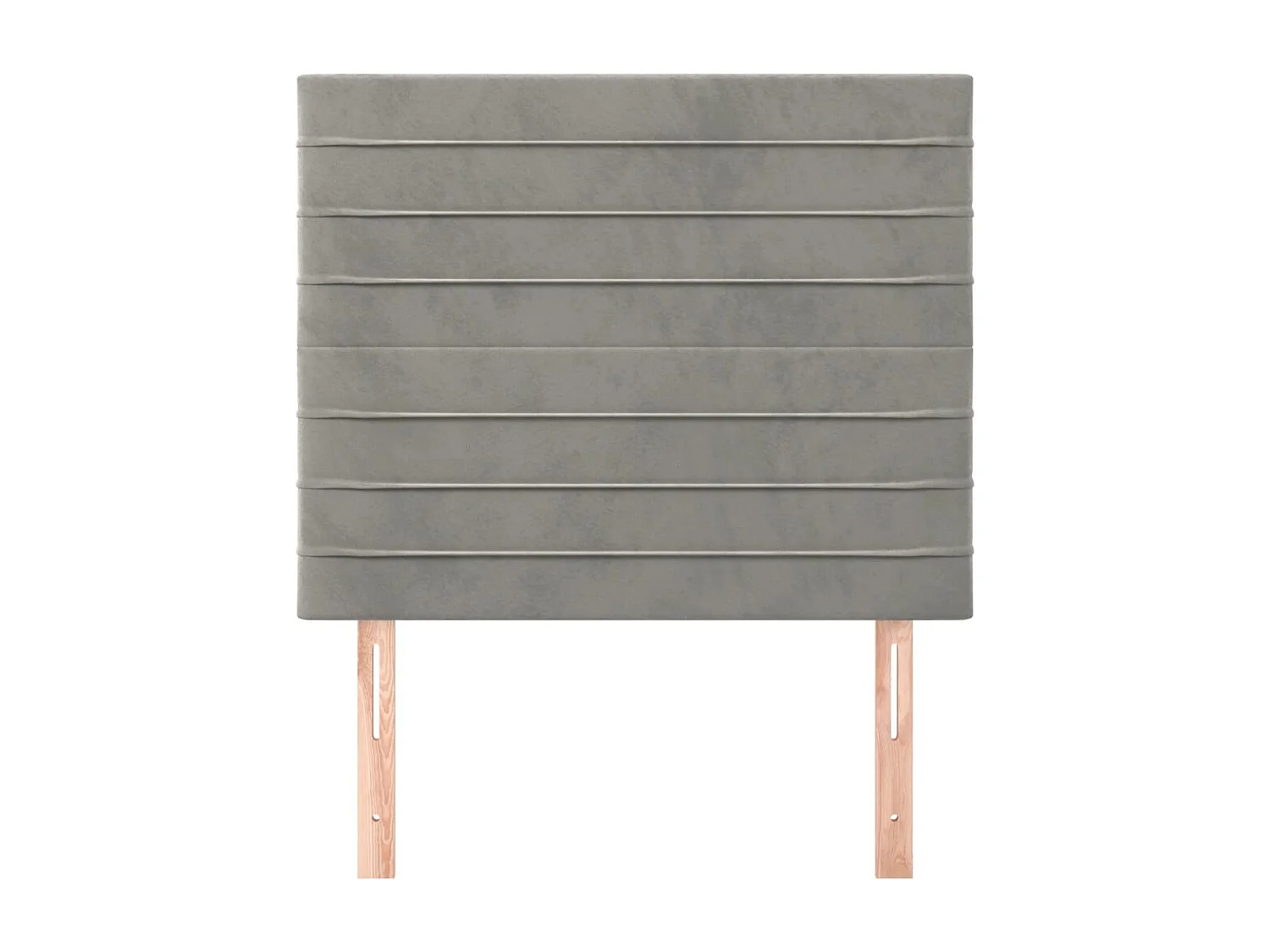 Têtes de lit 2 pcs Gris clair 90x5x78/88 cm Velours