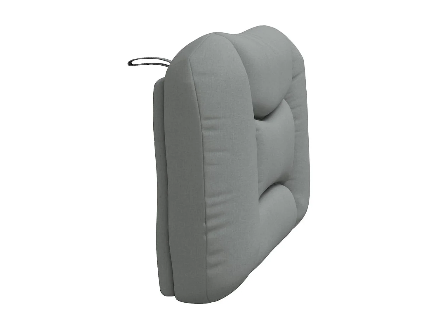 Coussin de tête de lit gris clair 90 cm tissu