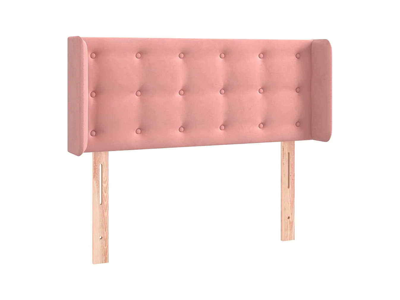 Hoofdbord met oren Rose 93x16x78/88 cm Fluweel