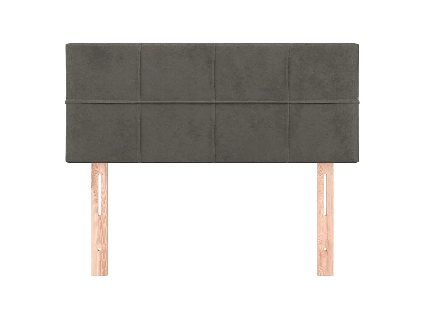 Dunkelgraues Kopfteil 80x5x78/88 cm Samt