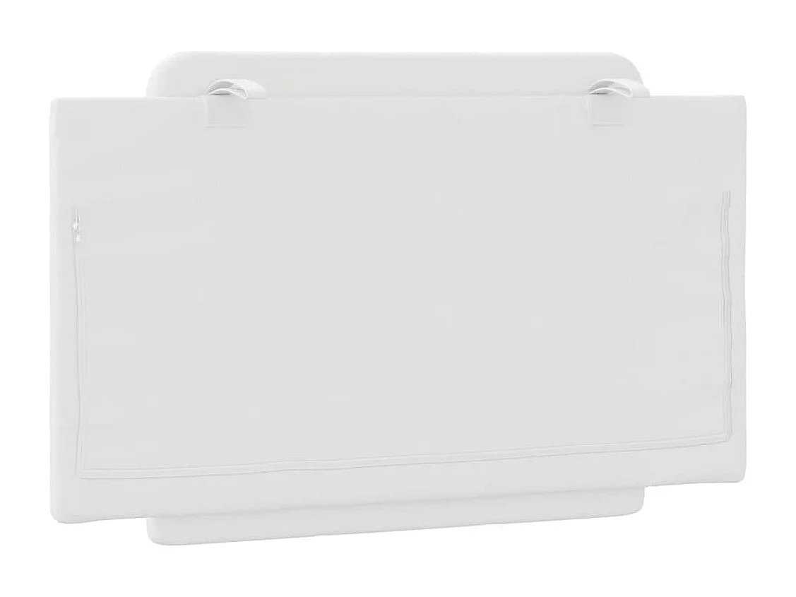 Cojín cabecero blanco 90 cm polipiel