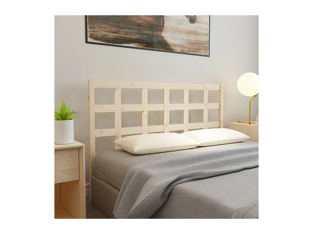 Hoofdbord 165,5x4x100 cm Massief grenenhout