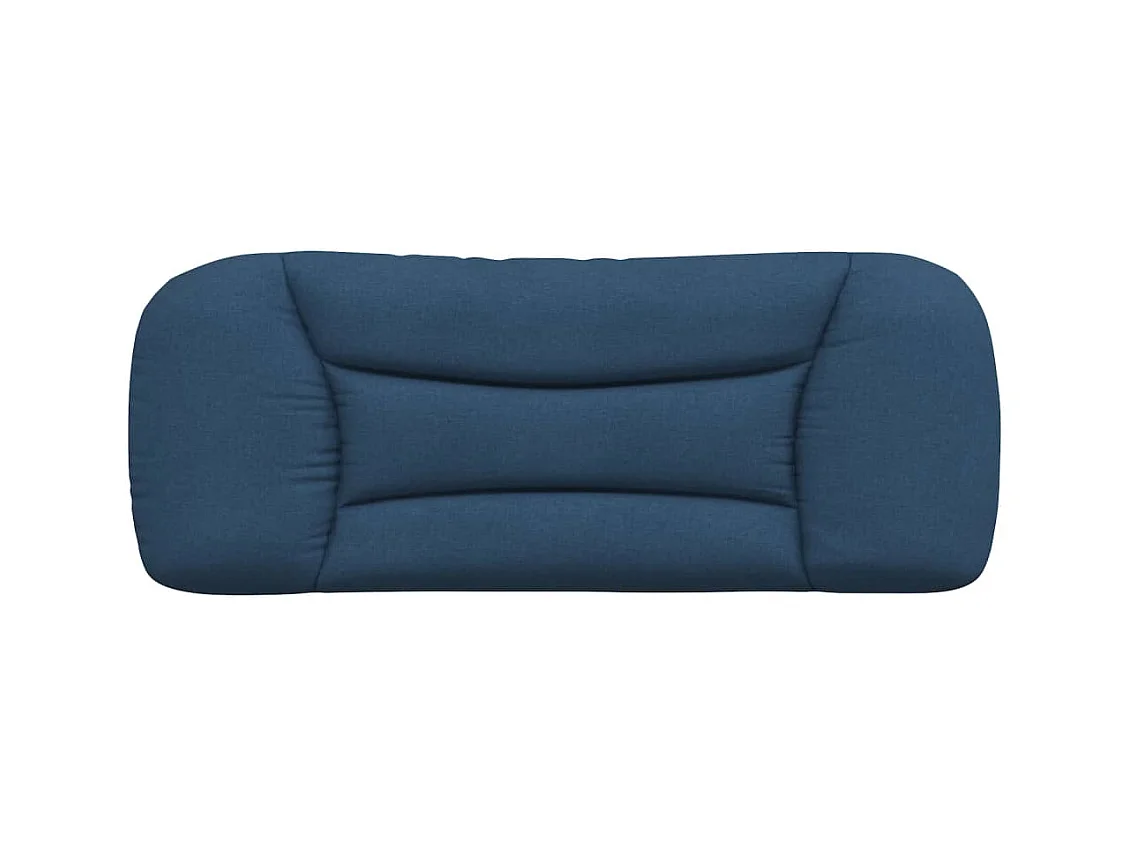 Blauw hoofdbordkussen 100 cm stof