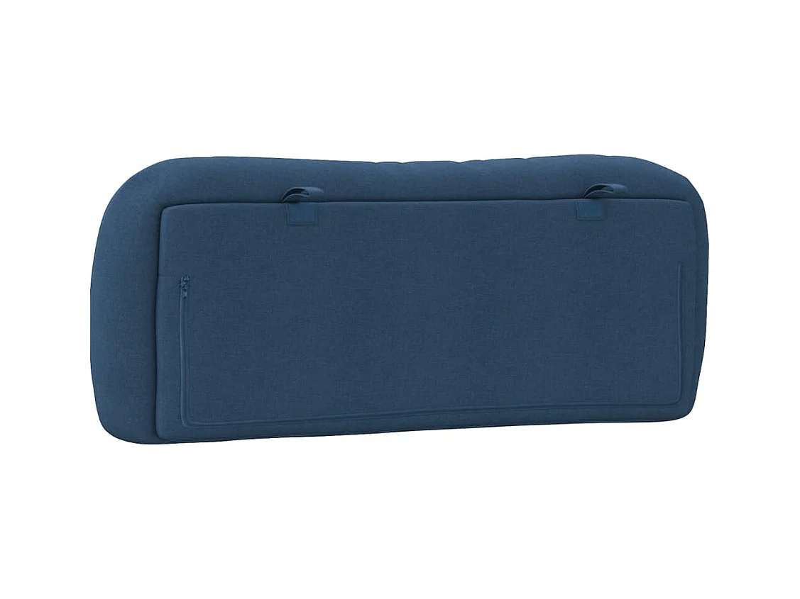 Blauw hoofdbordkussen 100 cm stof