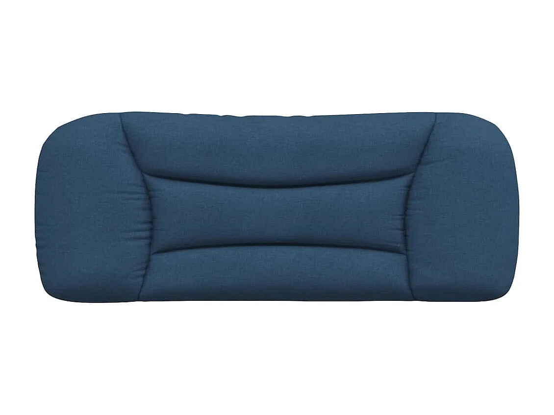 Blaues Kopfteilkissen 100 cm Stoff