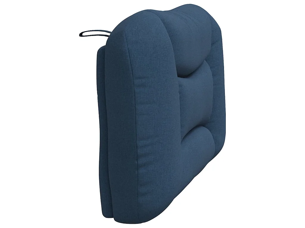 Blaues Kopfteilkissen 100 cm Stoff