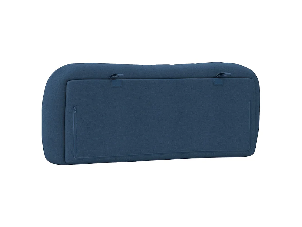 Blaues Kopfteilkissen 100 cm Stoff