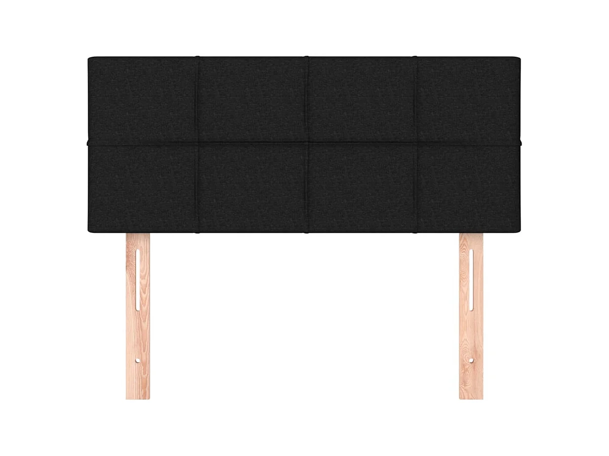 Tête de lit Noir 100x5x78/88 cm Tissu