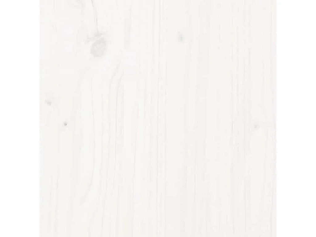 Cabecero blanco con almacenaje 100 cm madera maciza de pino