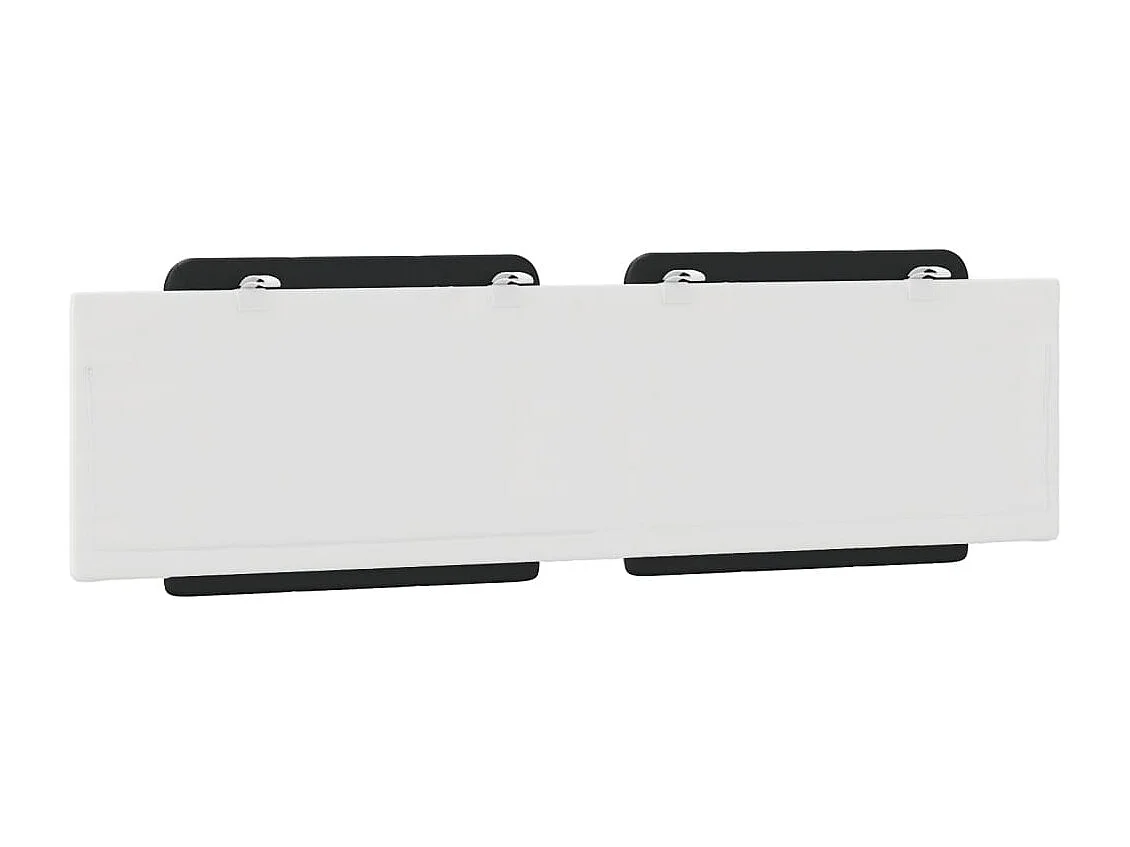 Cojín cabecero blanco y negro 180 cm piel sintética