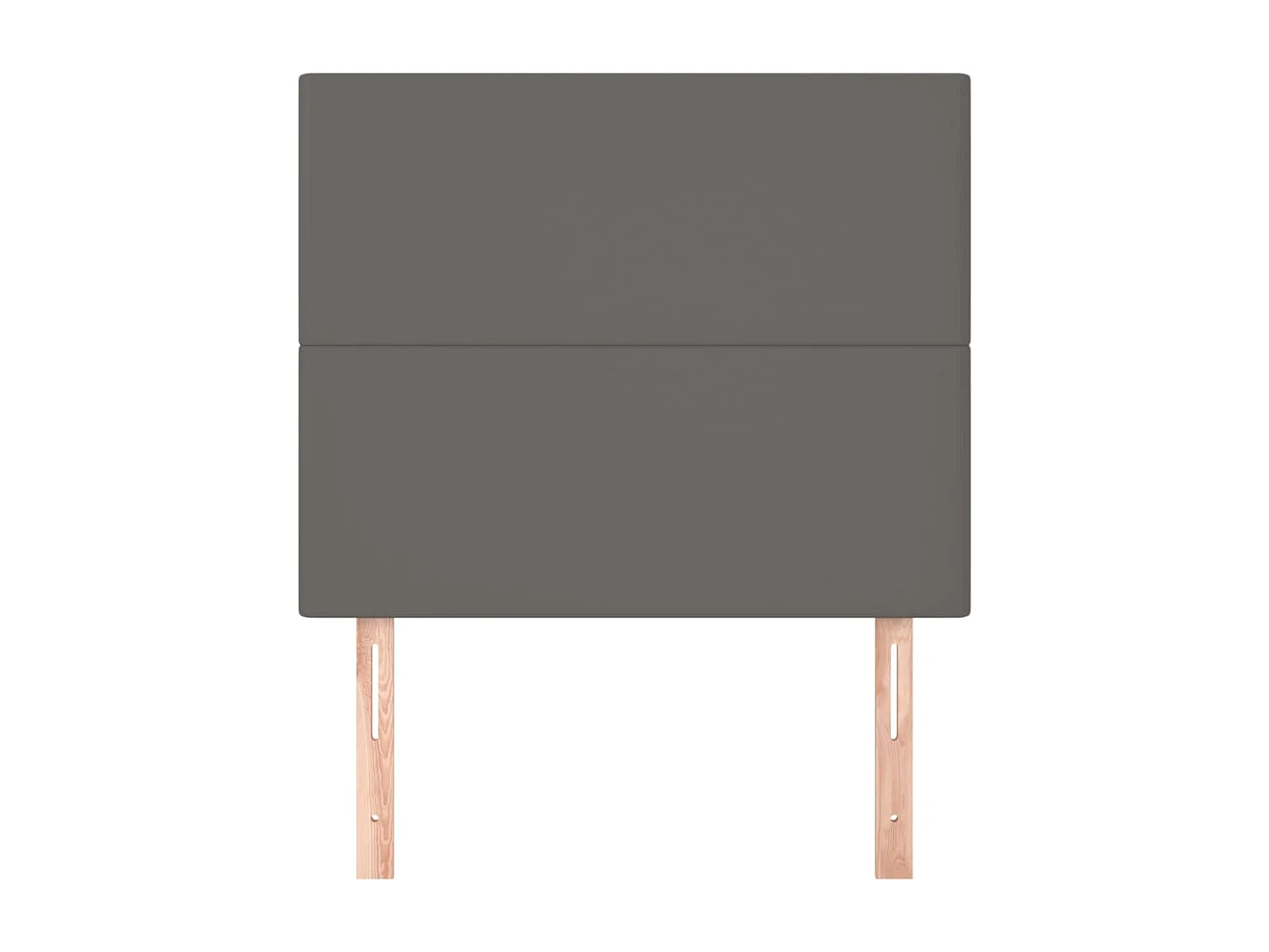 Têtes de lit 2 pcs Gris 80x5x78/88 cm Similicuir