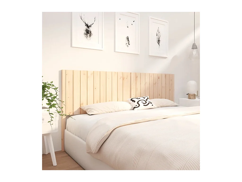 Kopfteil 205,5x4x100 cm Massivholz Kiefer