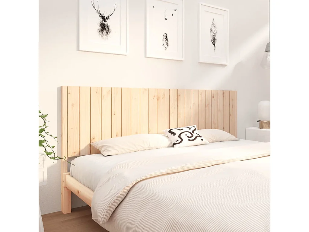 Testiera 205,5x4x100 cm Legno massello di pino