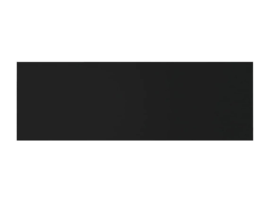 Tête de lit murale Noir 240x1,5x80 cm Bois d'ingénierie