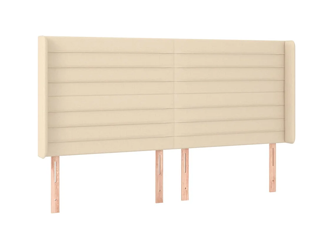 Cabecero LED Crema 183x16x118/128 cm Tela