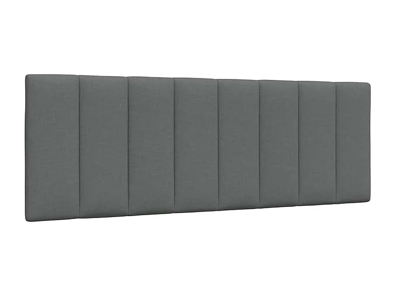 Coussin de tête de lit gris foncé 140 cm tissu