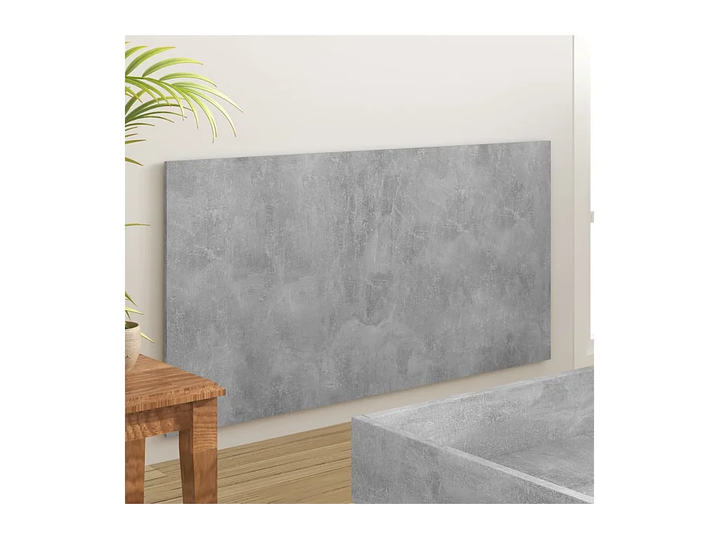 Cabecero de madera de ingeniería gris hormigón 160x1,5x80 cm