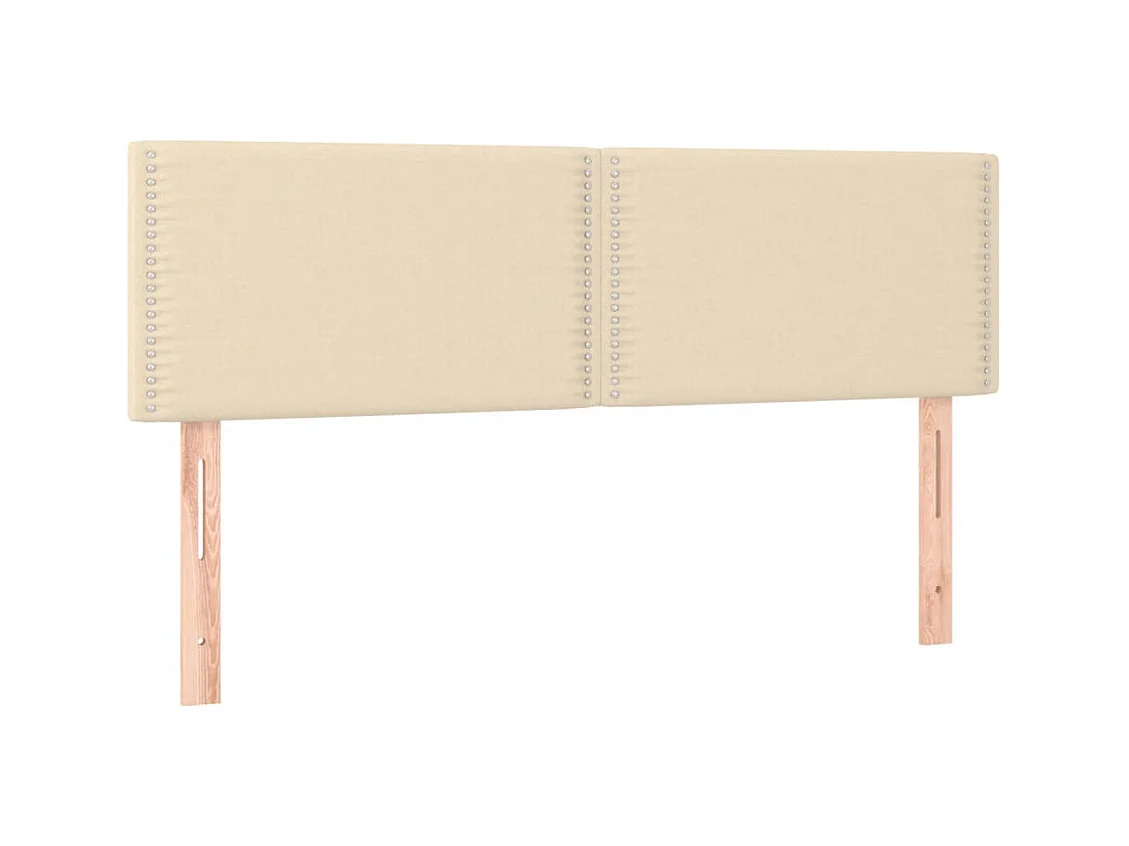 Cabeceros 2 uds Crema 72x5x78/88 cm Tela