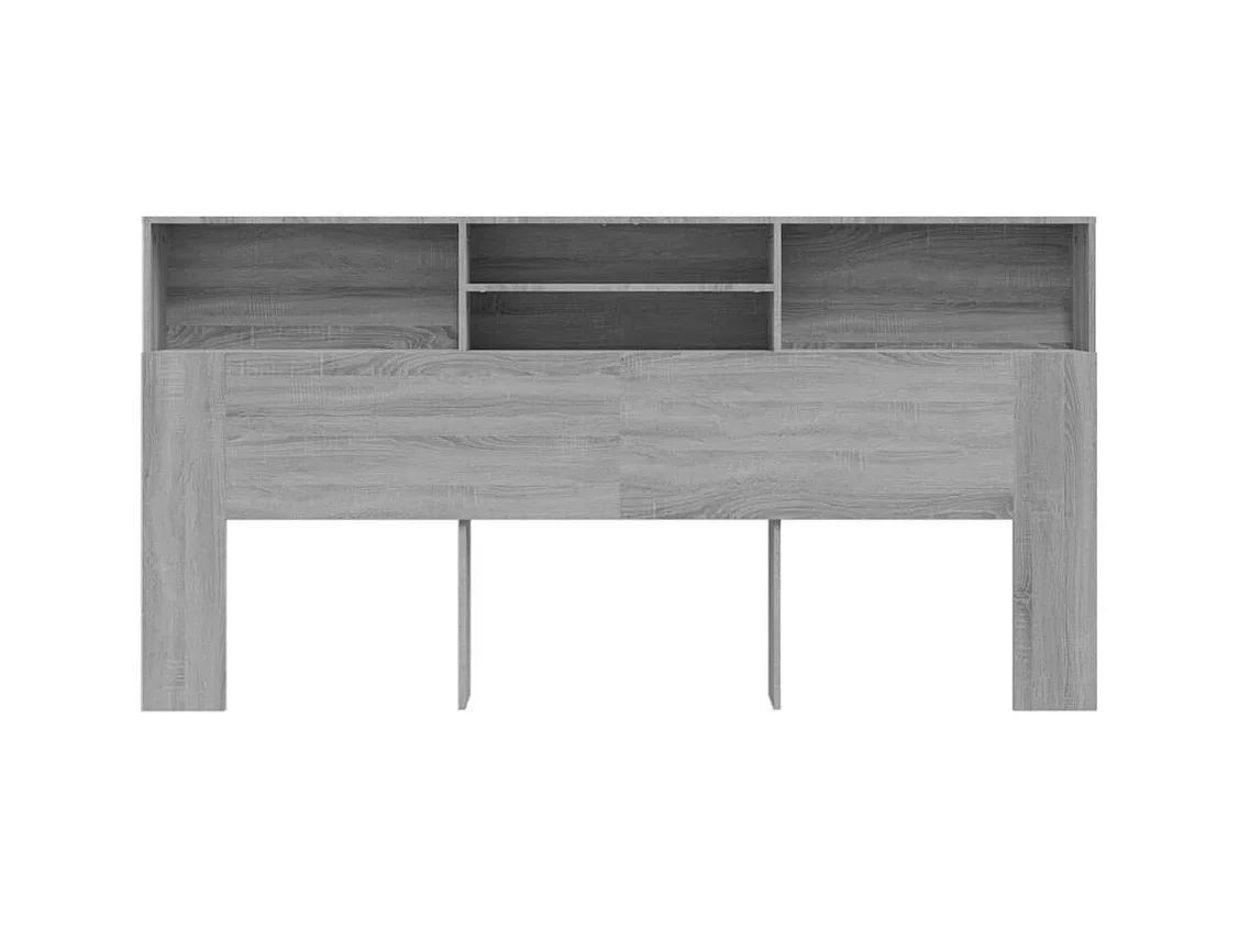 Sonoma grijs hoofdeinde kast 200x19x103,5 cm