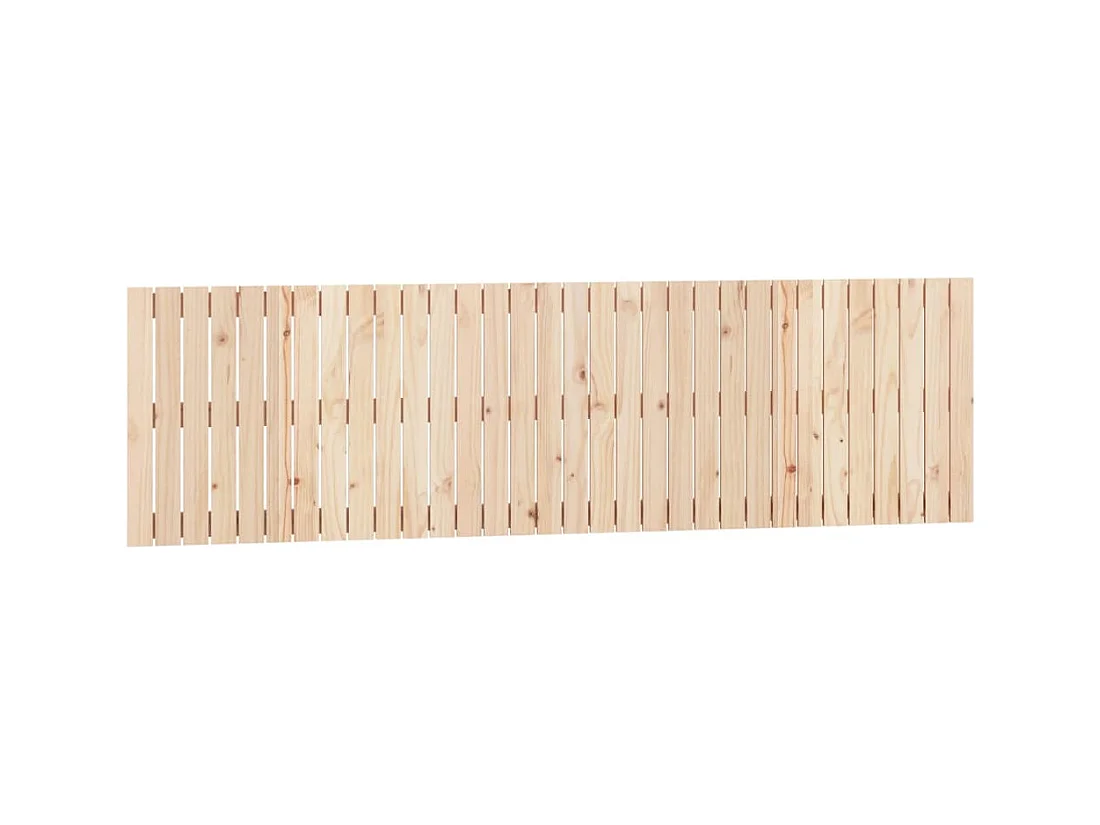 Cabecero de pared 204x3x60 cm Madera maciza de pino