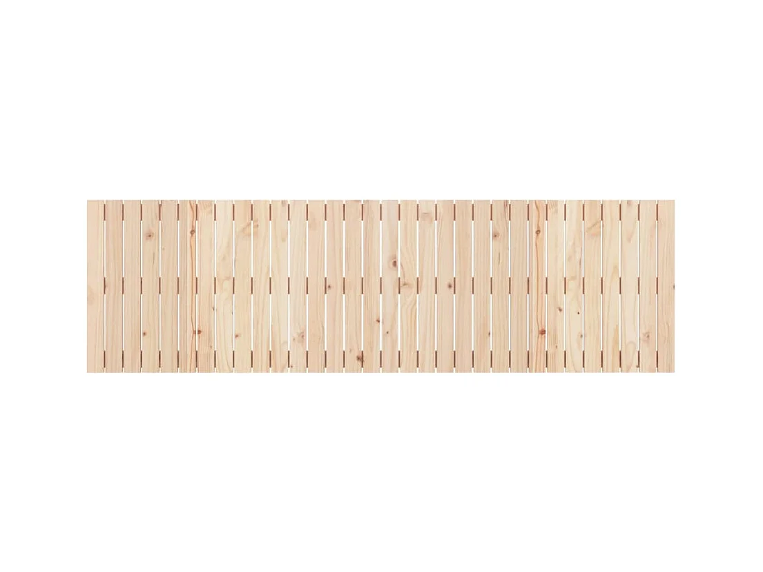 Cabecero de pared 204x3x60 cm Madera maciza de pino