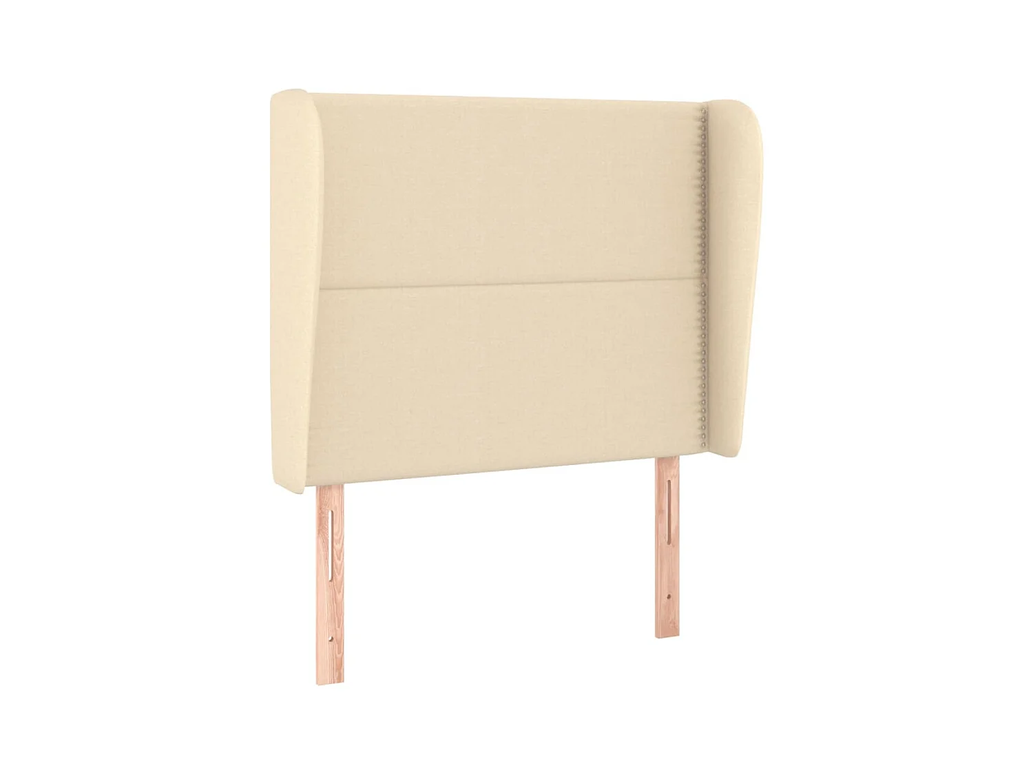 Cabecero con alas Crema 103x23x118/128 cm Tela