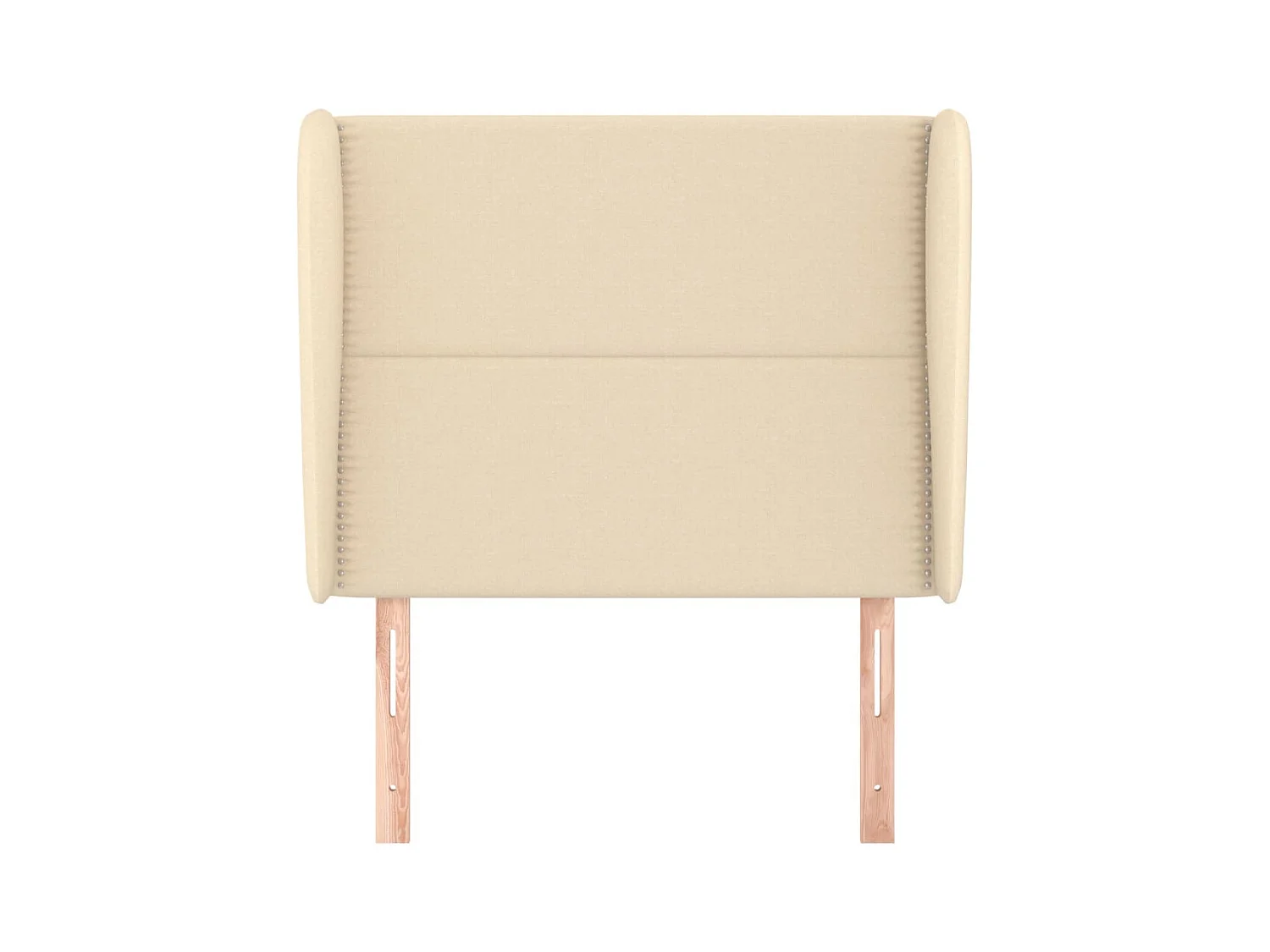 Cabecero con alas Crema 103x23x118/128 cm Tela