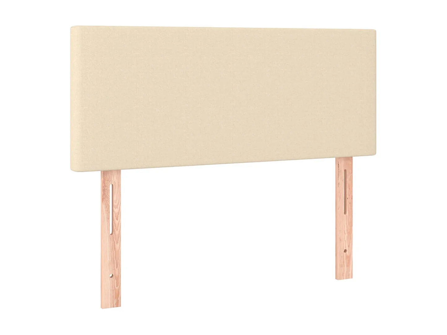 Testiera crema 100x5x78/88 cm Tessuto