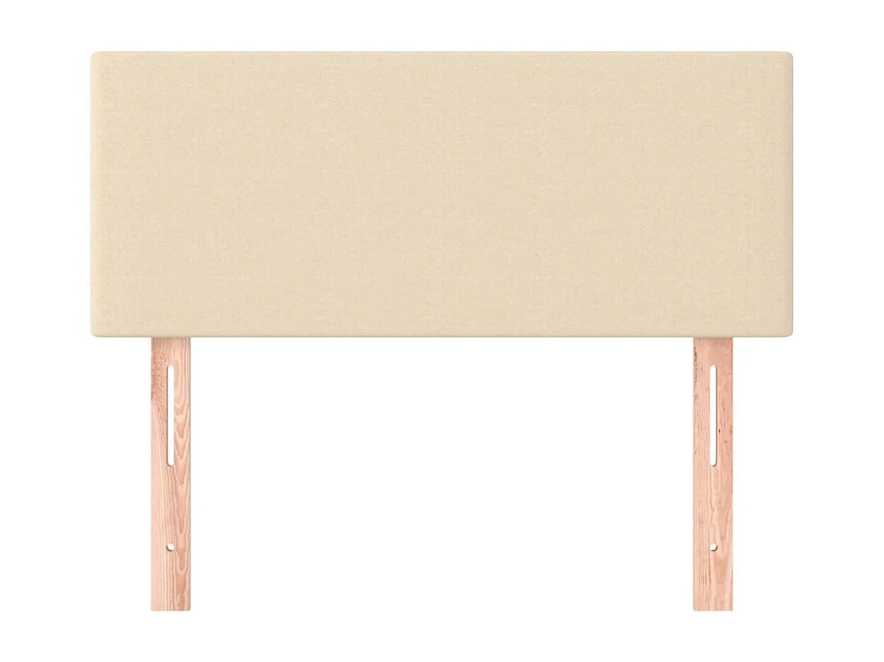 Testiera crema 100x5x78/88 cm Tessuto