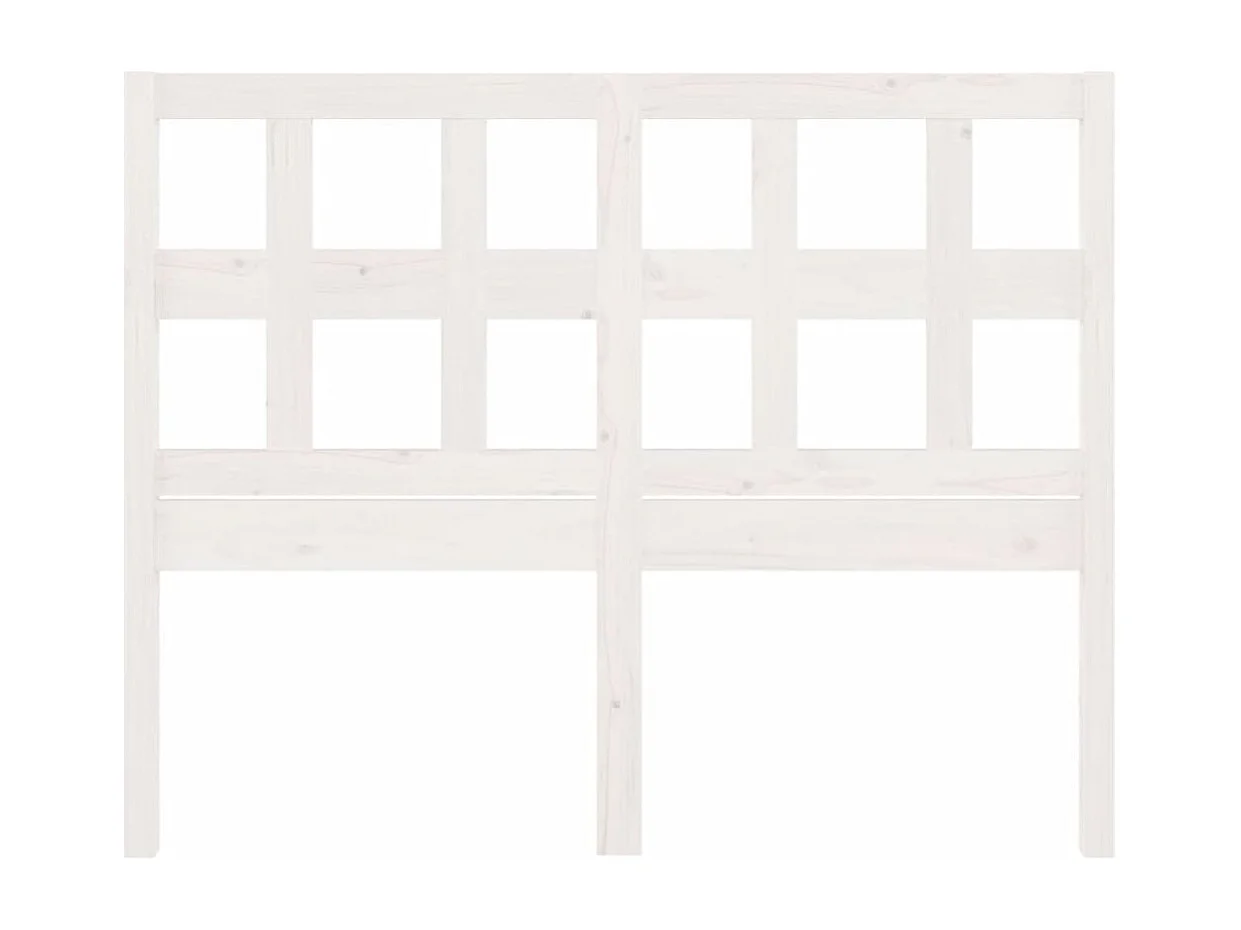 Testiera bianca 205,5x4x100 cm Legno massello di pino