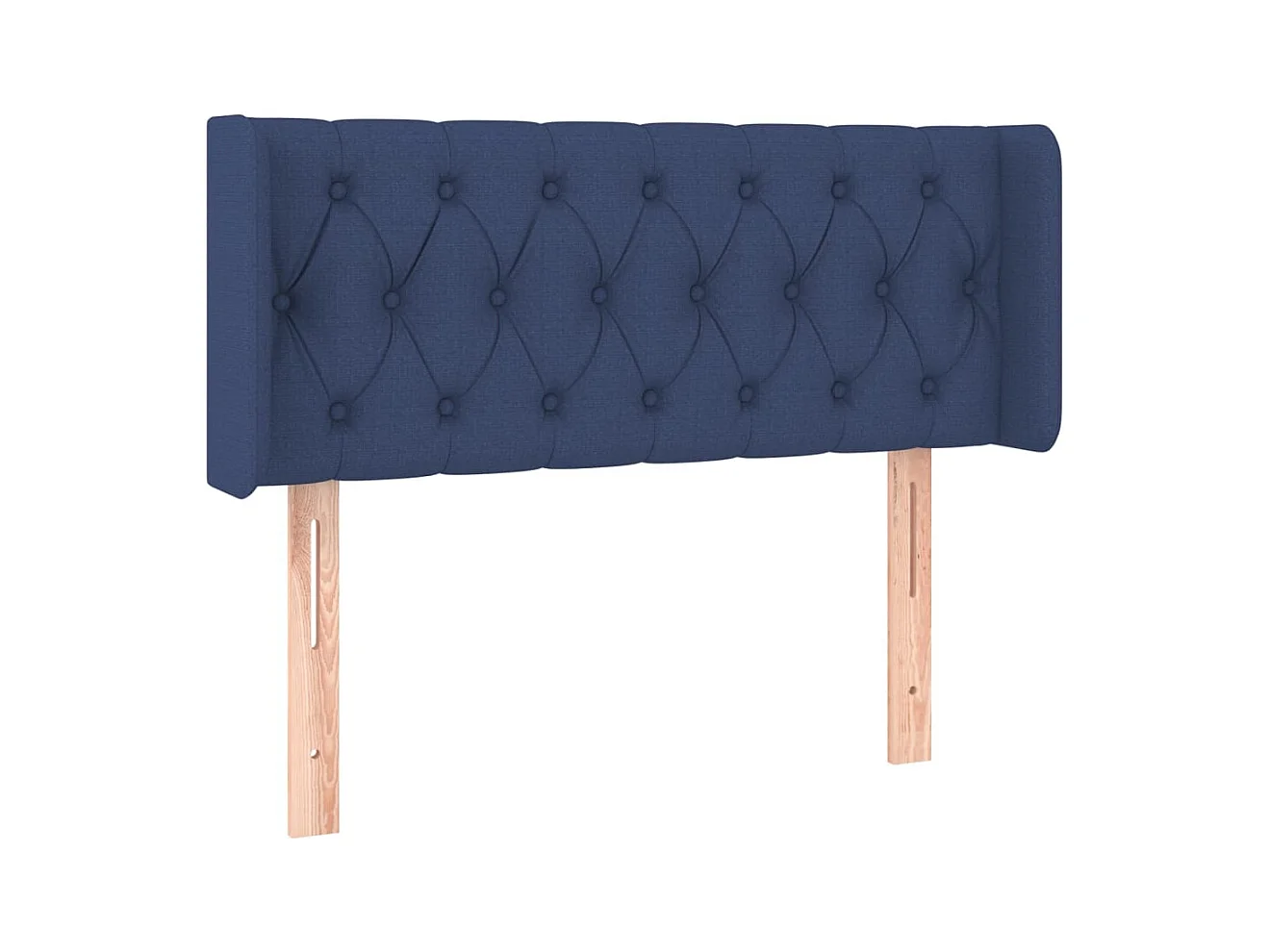 Hoofdbord met oren Blauw 103x16x78/88 cm Stof