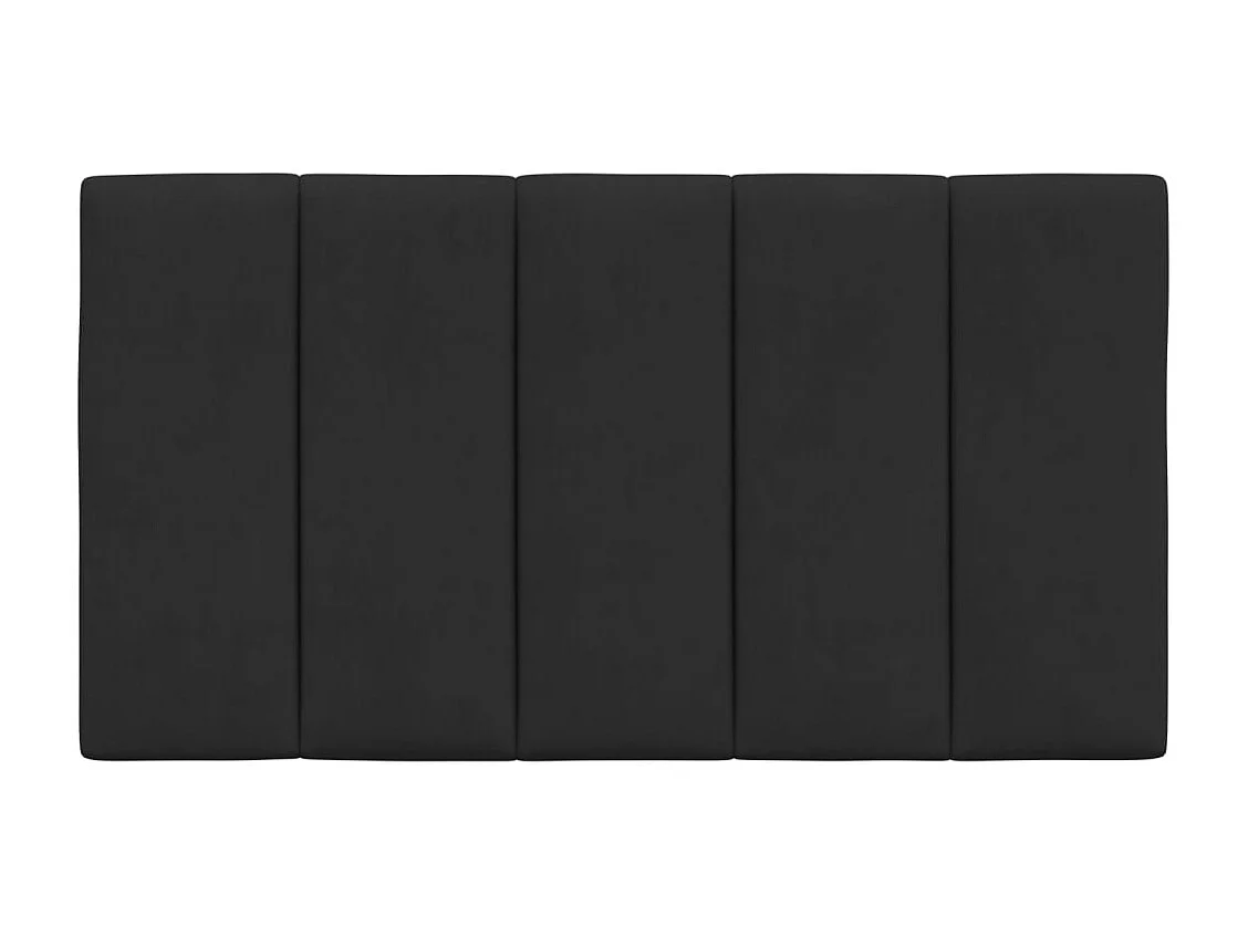 Cojín cabecero negro terciopelo 90 cm