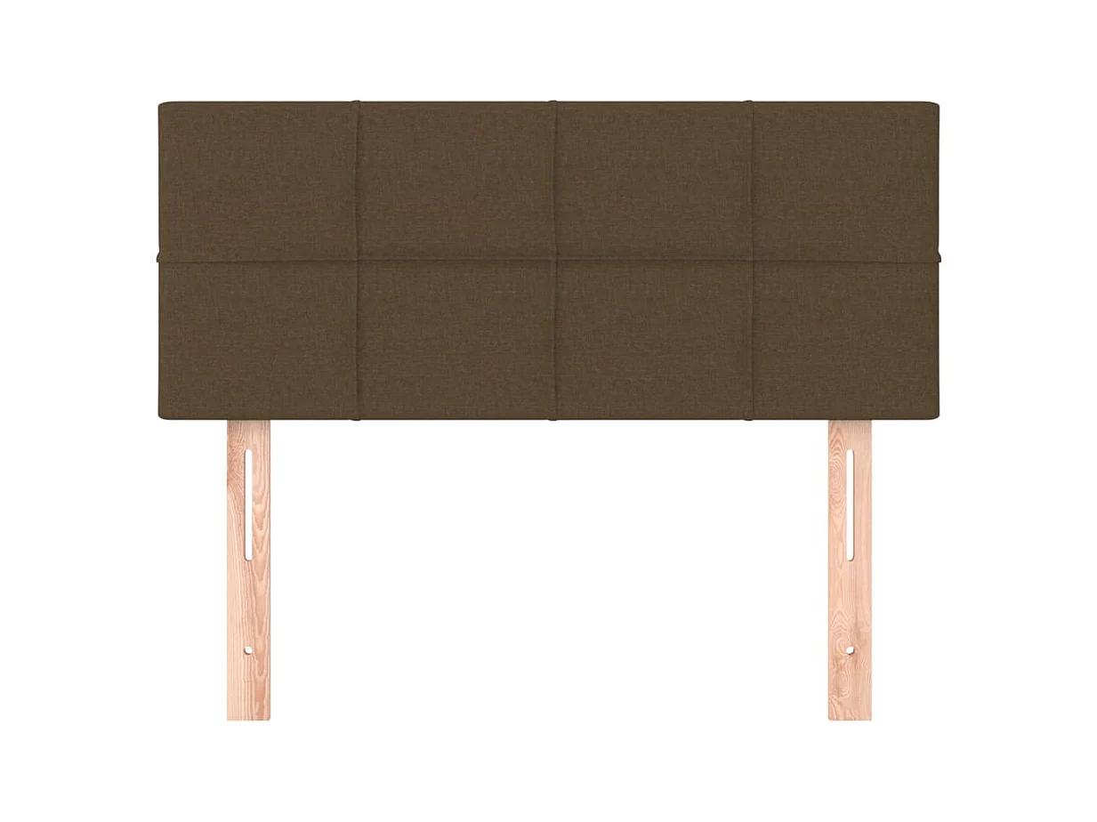 Dunkelbraunes Kopfteil 100x5x78/88 cm Stoff