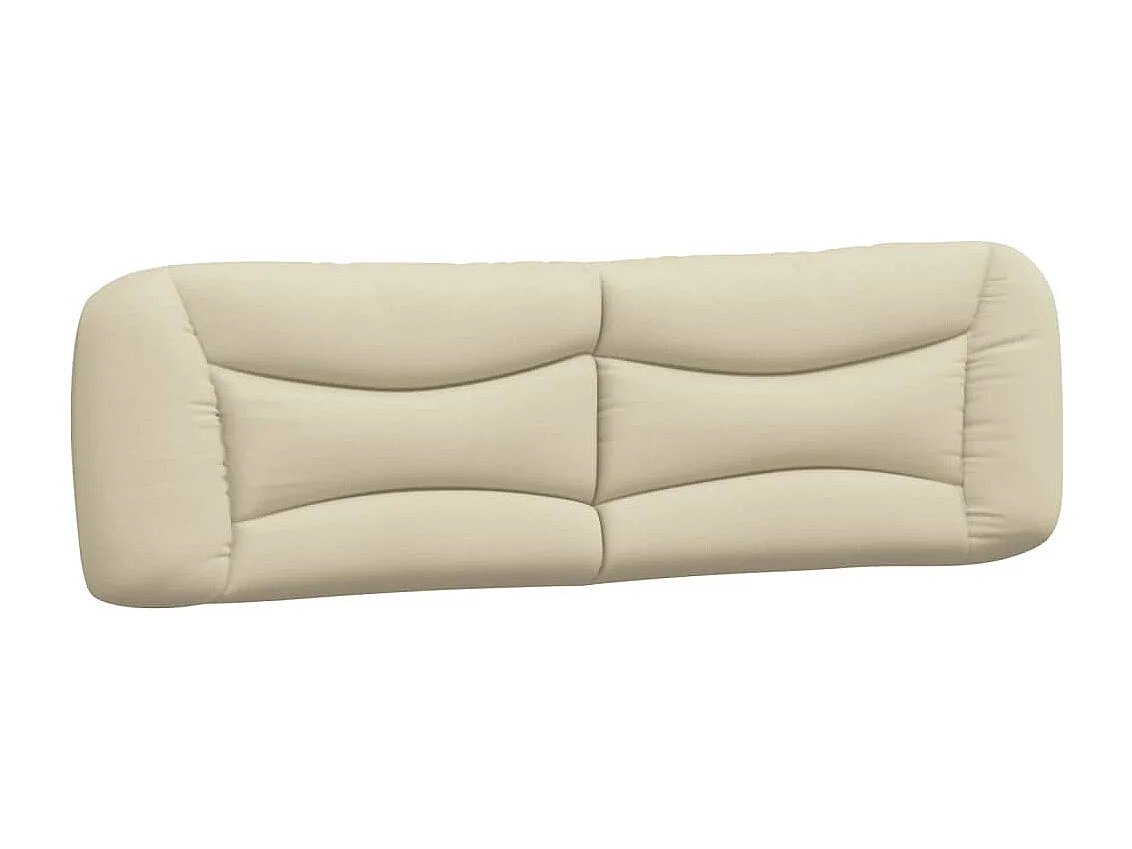 Cuscino testiera crema 180 cm tessuto