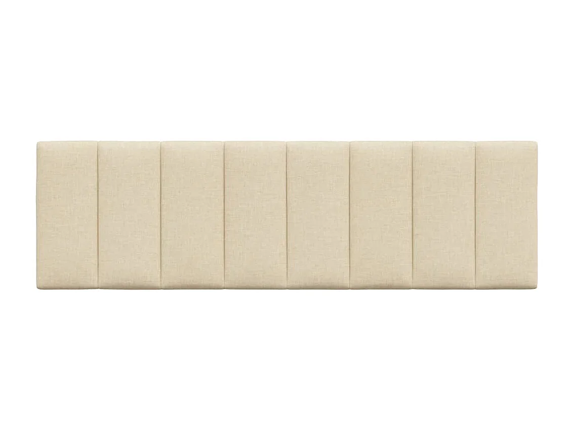 Cojín cabecero de tela color crema 160 cm