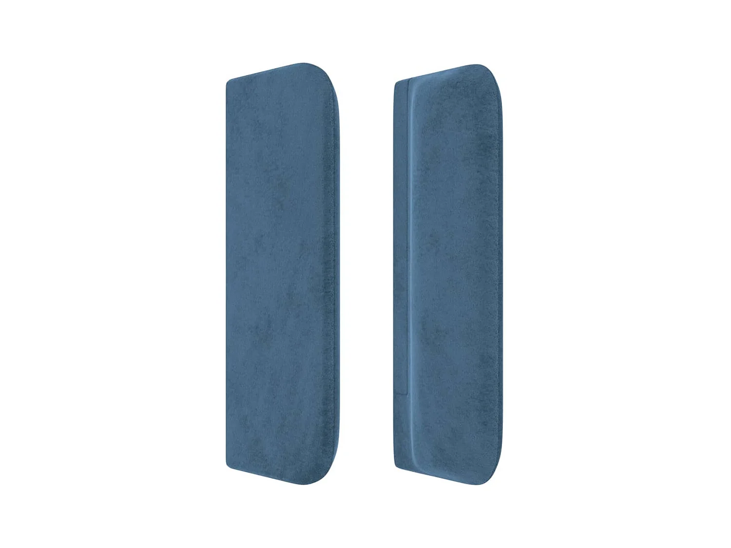 Kopfteil mit Flügeln Dunkelblau 203x16x78/88 cm Samt