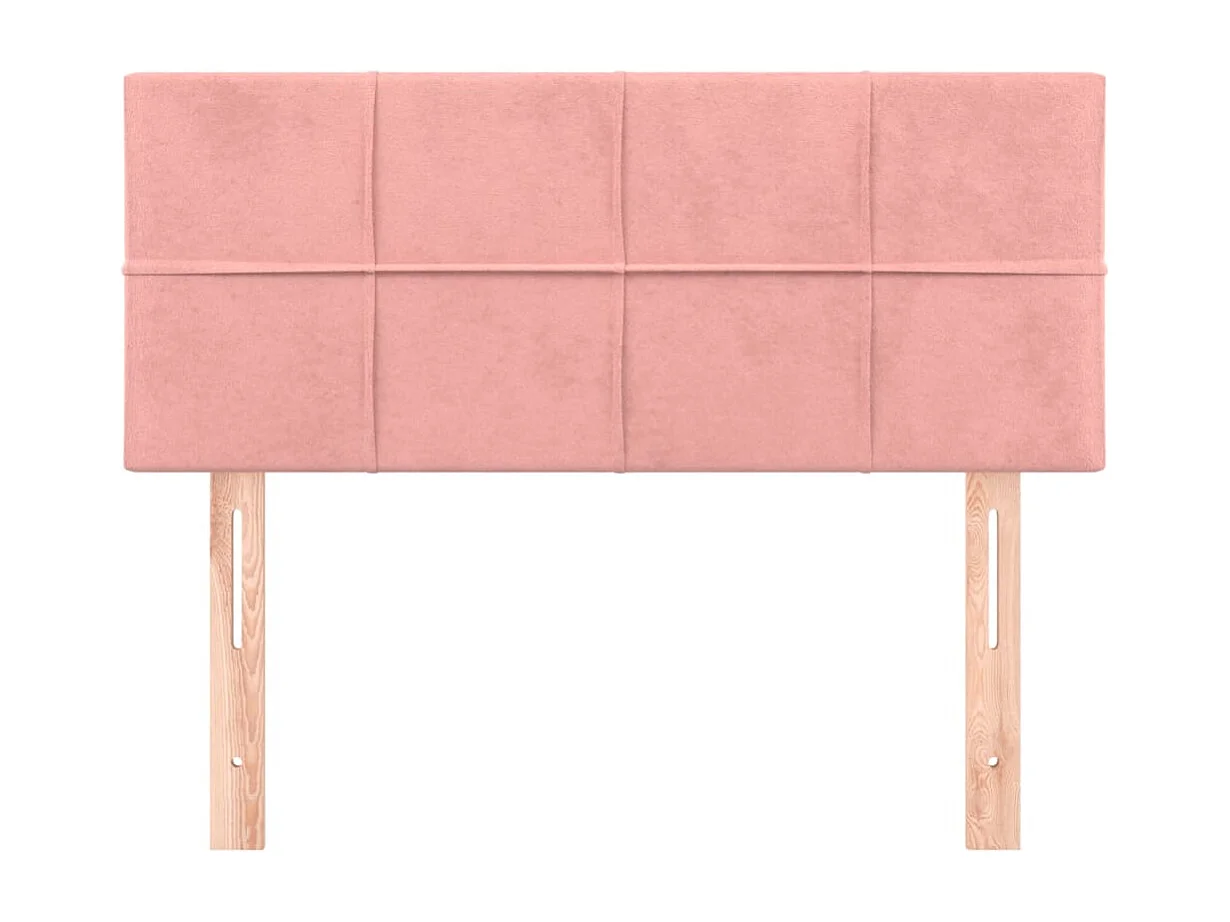 Testiera Rose 90x5x78/88 cm Velluto